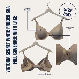 Victoria's Secret White Full Coverage Bra with Underwire